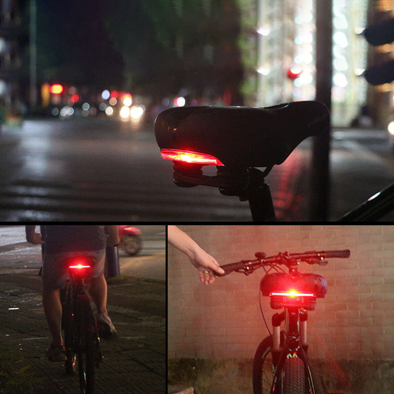 Cykelsadel | Blød med baglygte | Vanero
