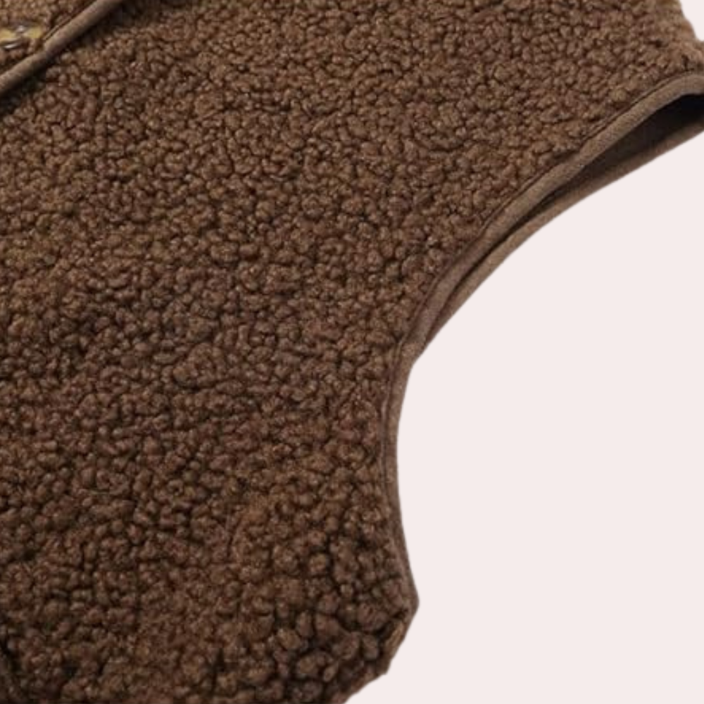 Kamaya | Uovertruffen Varm Cardigan Dame Beige Brun | Vanero