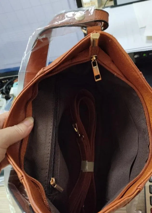 Georgia | Vintage læder taske l Vanero