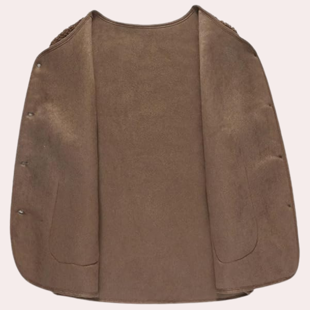 Kamaya | Uovertruffen Varm Cardigan Dame Beige Brun | Vanero