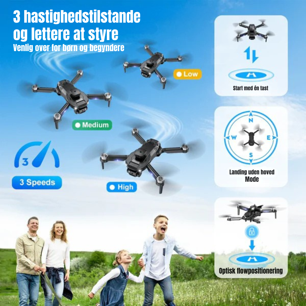 SkyGlide Pro | Professionel drone til luftfotografering l Vanero