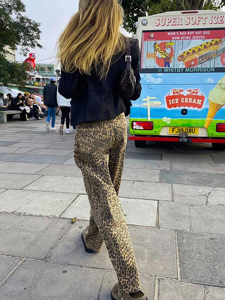 Jytte | Trendy Leopard-Print Bukser Dame - Stilfuldt & Behageligt Design | Vanero