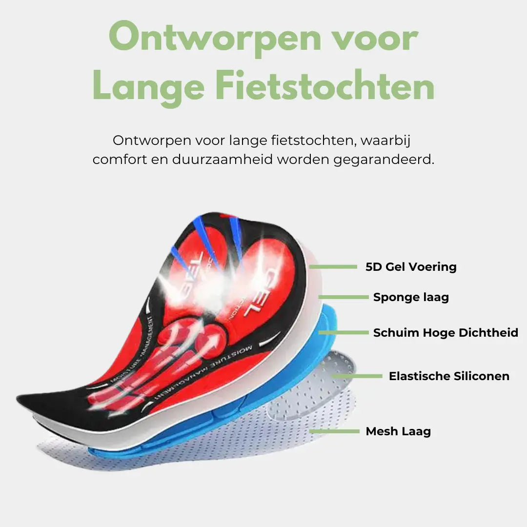 Gelpolstrede cykelunderbukser - Unisex | Vanero