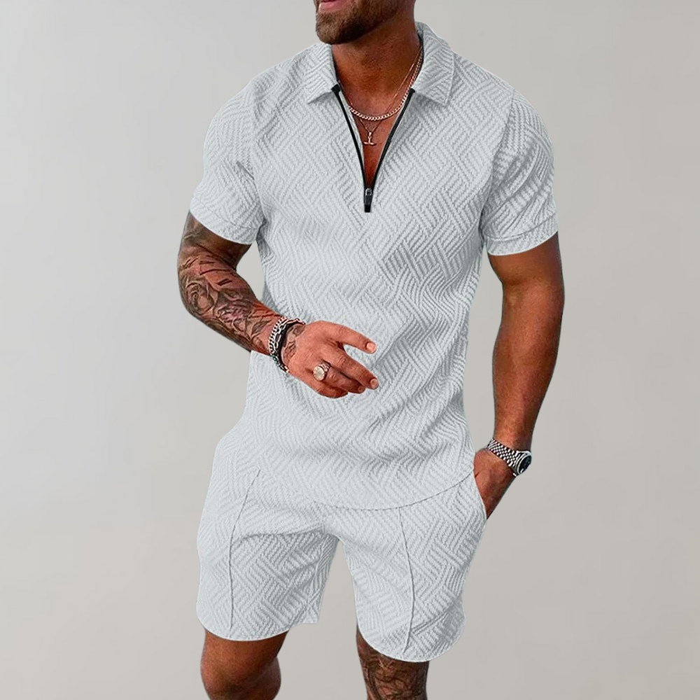 Hemming | Stilfuld Kortærmet Zip Polo Romper l Vanero