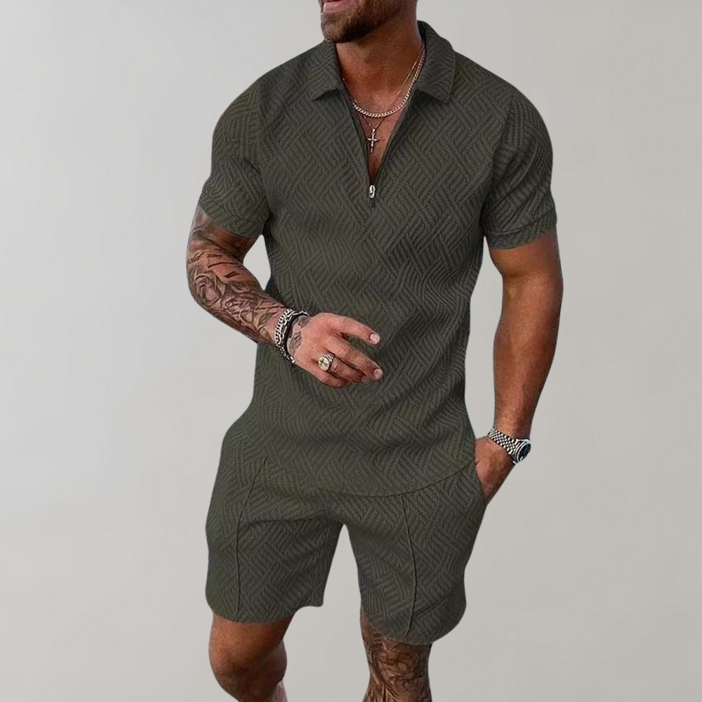 Hemming | Stilfuld Kortærmet Zip Polo Romper l Vanero