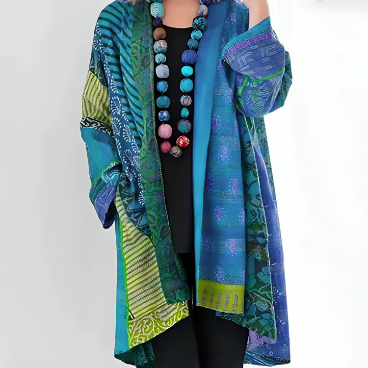 Anita | Bohemisk Kimono med Mønster l Vanero