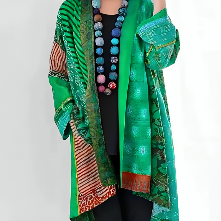 Anita | Bohemisk Kimono med Mønster l Vanero