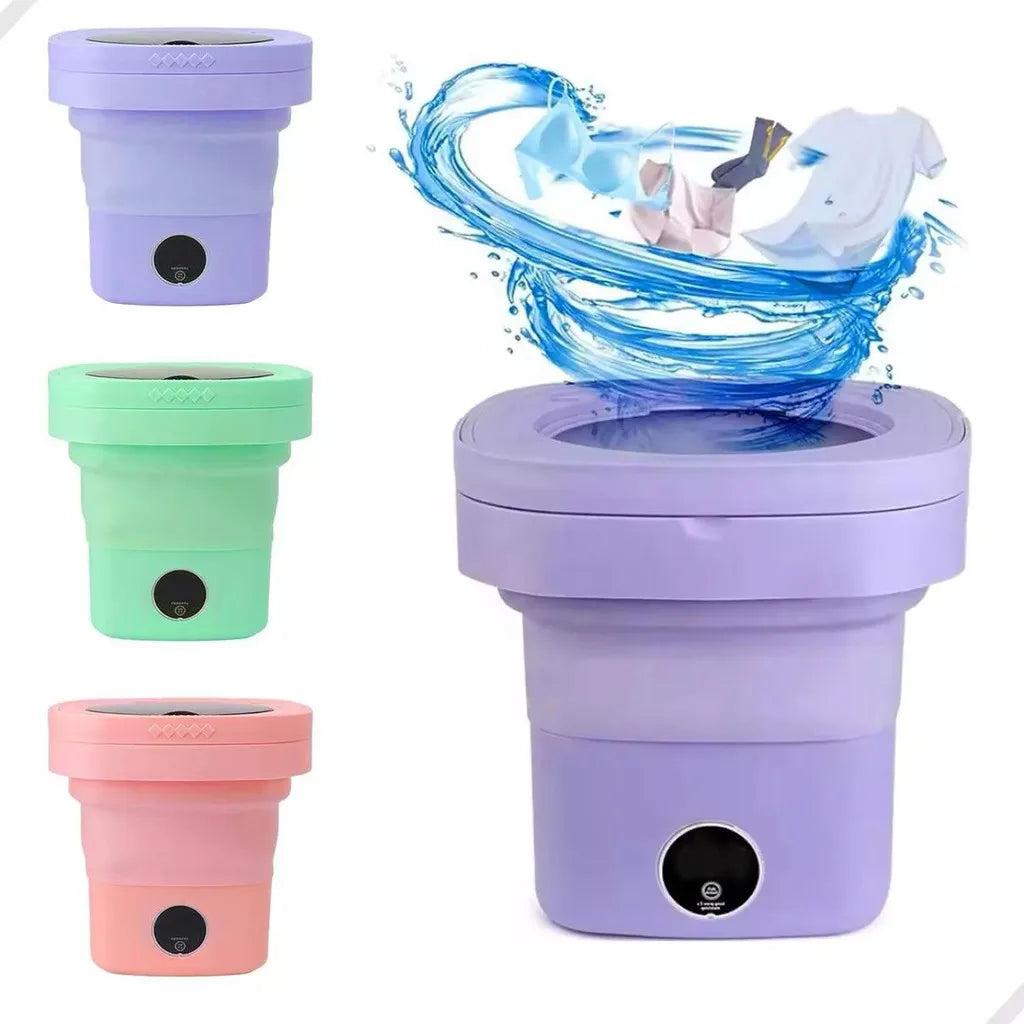 WashMate l Mini sammenfoldelig portabel vaskemaskine l Vanero