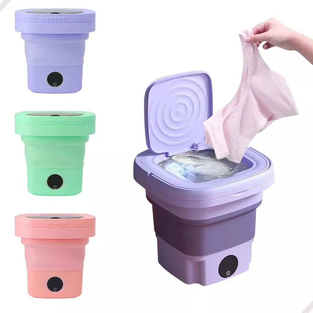 WashMate l Mini sammenfoldelig portabel vaskemaskine l Vanero
