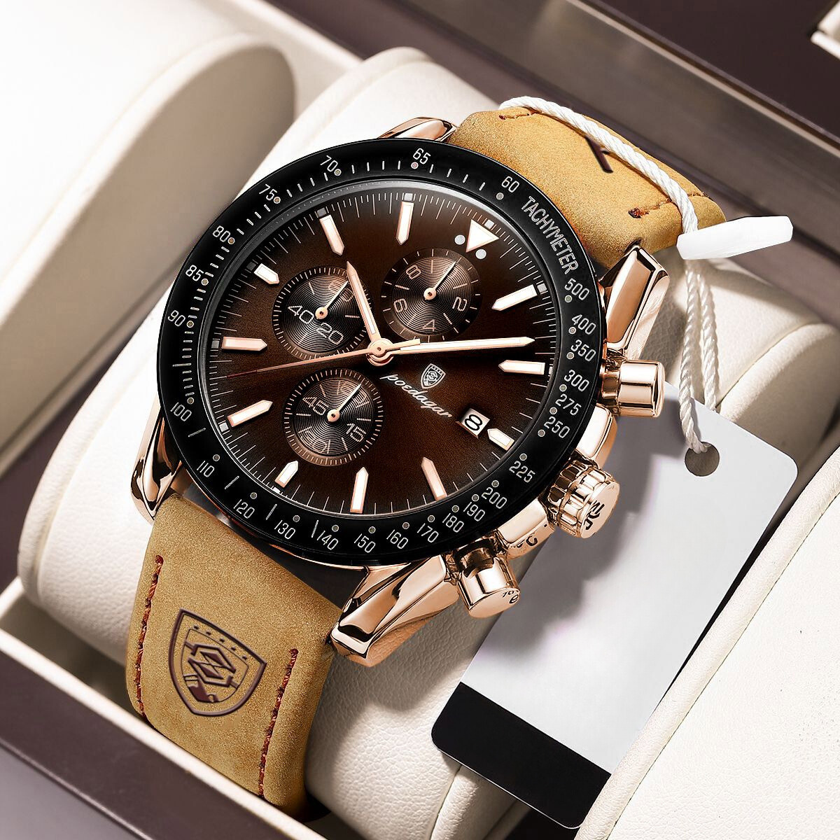 Strålende l Dato Chronograph Ur l Vanero