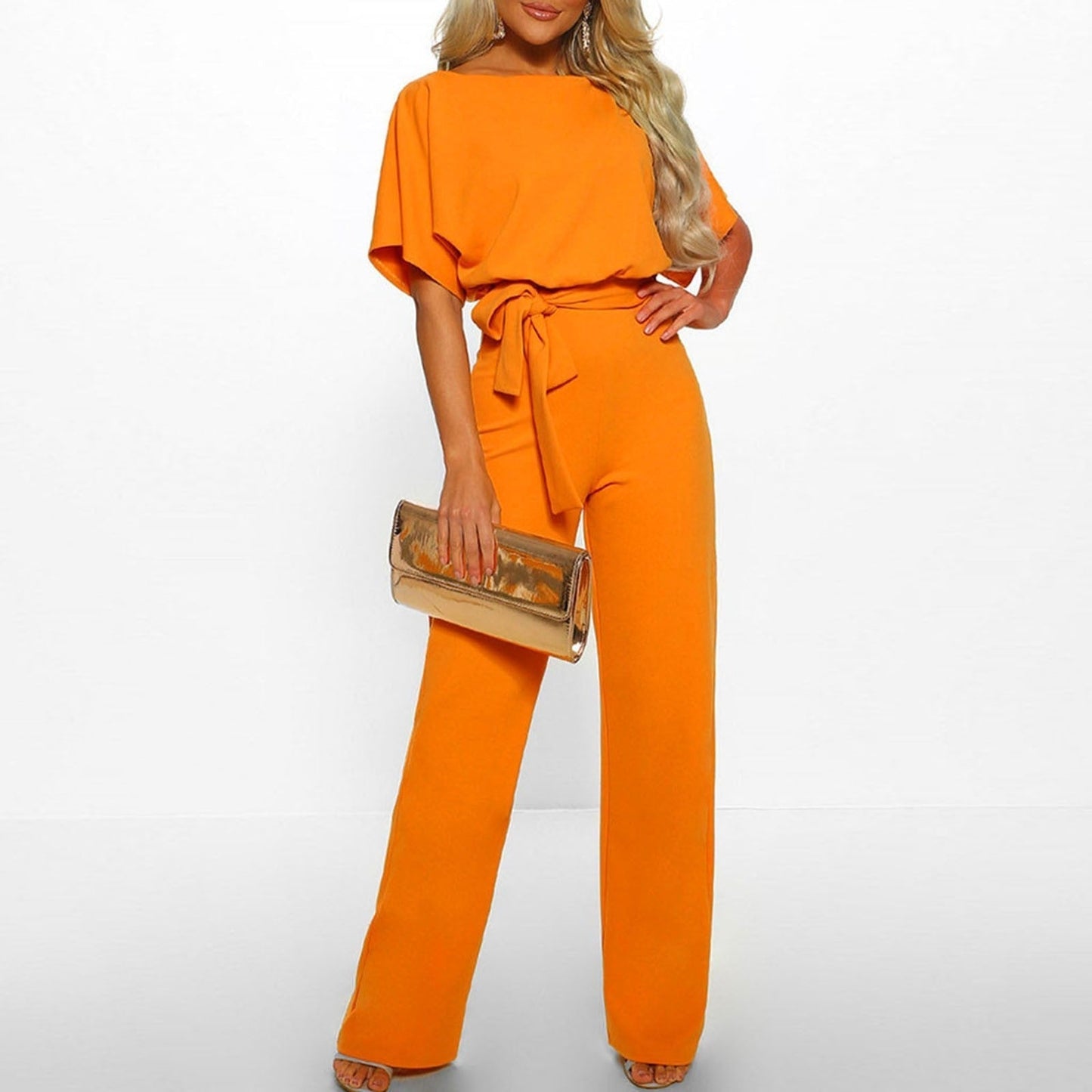 Clarissa | Elegant Bæltebelagt Dame Jumpsuit l Vanero