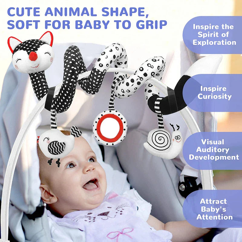 Baby Spiral Toy l Legetøj til autostol og barnevogn l Vanero