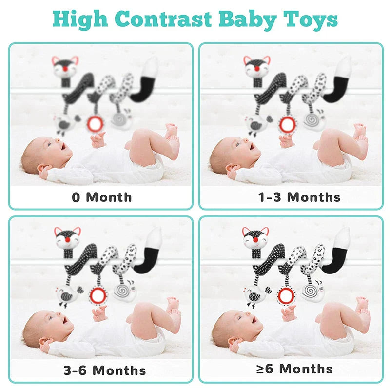 Baby Spiral Toy l Legetøj til autostol og barnevogn l Vanero