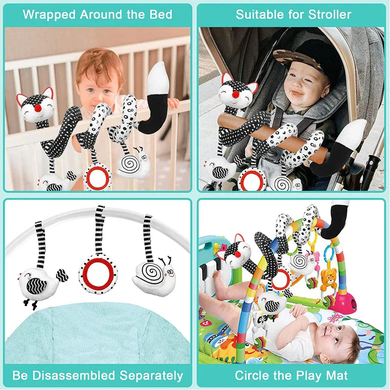 Baby Spiral Toy l Legetøj til autostol og barnevogn l Vanero