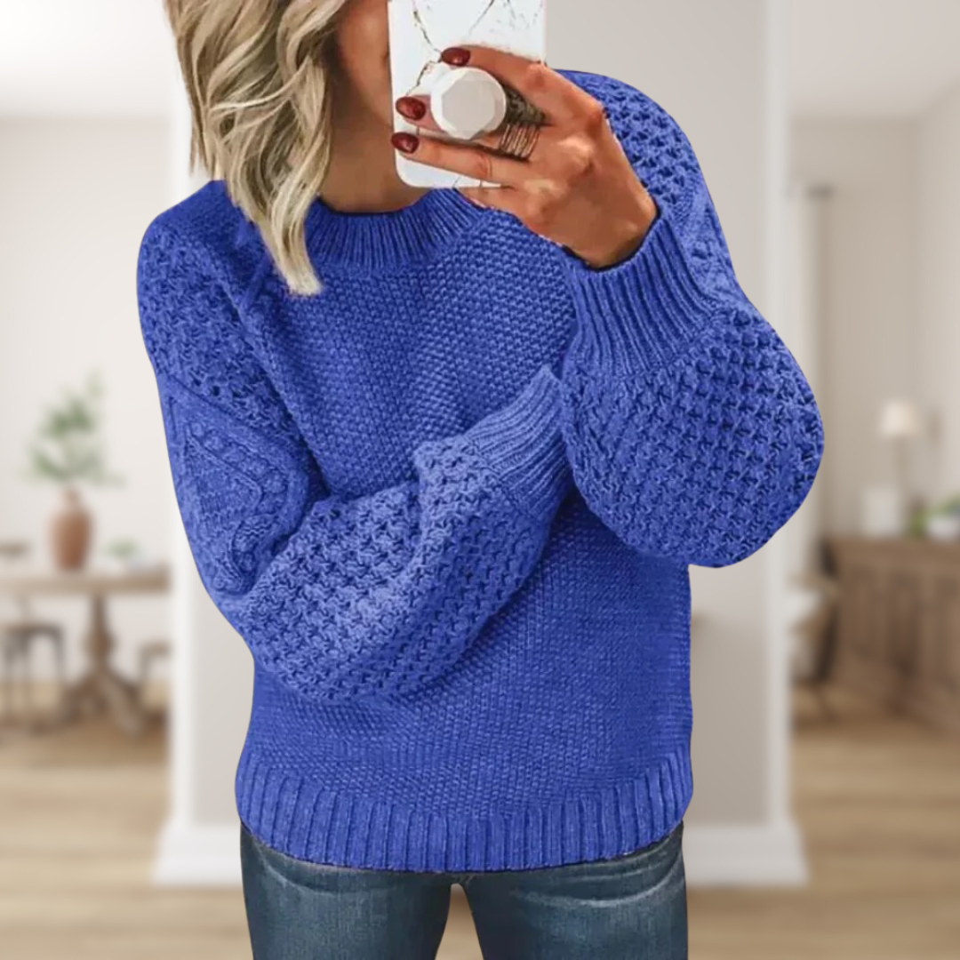 Katinka | Strikket Sweater - Blød, Stilfuld & Perfekt til Efterår/Vinter | Vanero