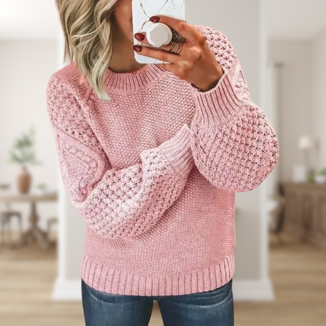 Katinka | Strikket Sweater - Blød, Stilfuld & Perfekt til Efterår/Vinter | Vanero