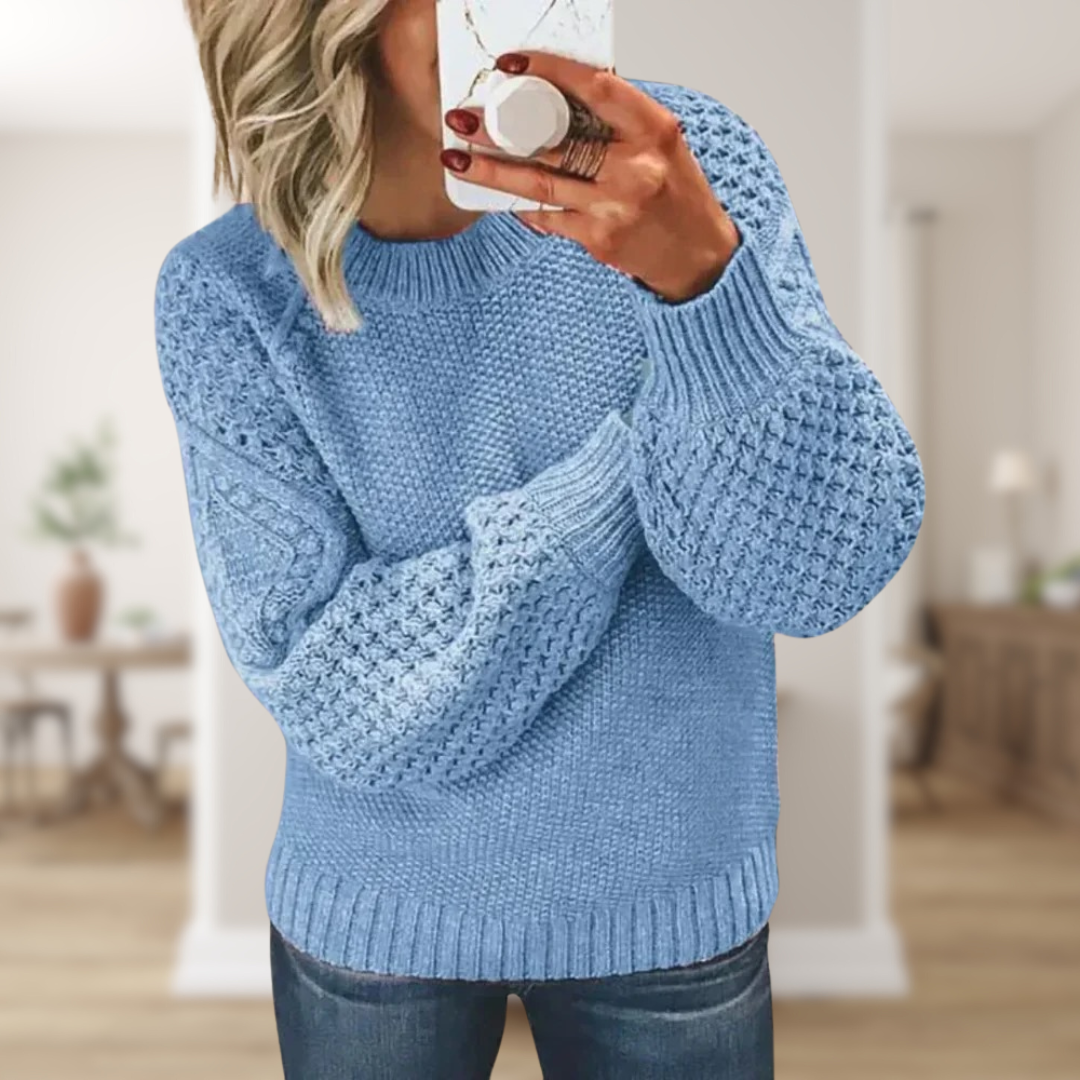 Katinka | Strikket Sweater - Blød, Stilfuld & Perfekt til Efterår/Vinter | Vanero