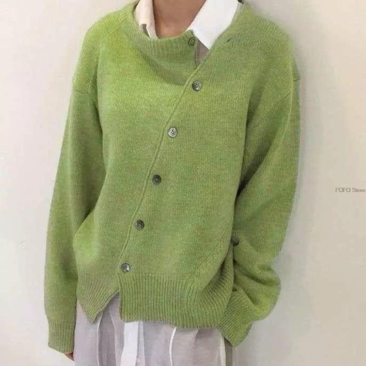 Norah | Komfortabel Oversized Cashmere Knaptrøje | Vanero
