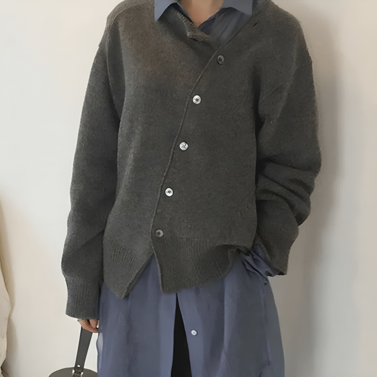 Norah | Komfortabel Oversized Cashmere Knaptrøje | Vanero