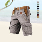 Herreshorts Tekstilmateriale | Regular Fit Cargo Shorts | Multi-Lomme Design til Outdooraktiviteter & Hverdagsbrug | Vanero