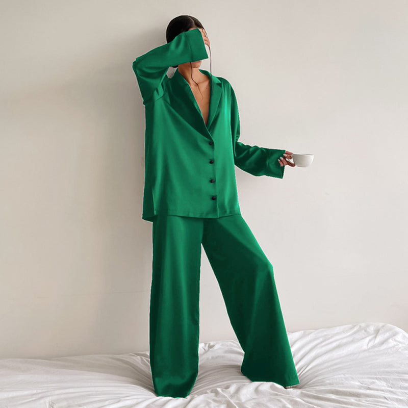 NightFine | Satin silke pyjamas l Vanero