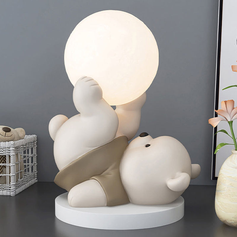 LED Natlampe Med Bjørnedesign | Touchkontrol USB Og Batteridrift | Indendørs Belysning Til Børneværelser Og Læsehjørner | Vanero