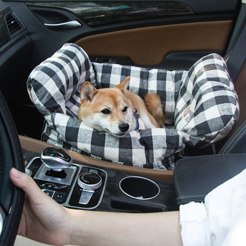 Hundeseng Til Bil Polyester | Polstret Rejseseng Med Fastgørelsesremme | Til Bil & Hjem | Vanero