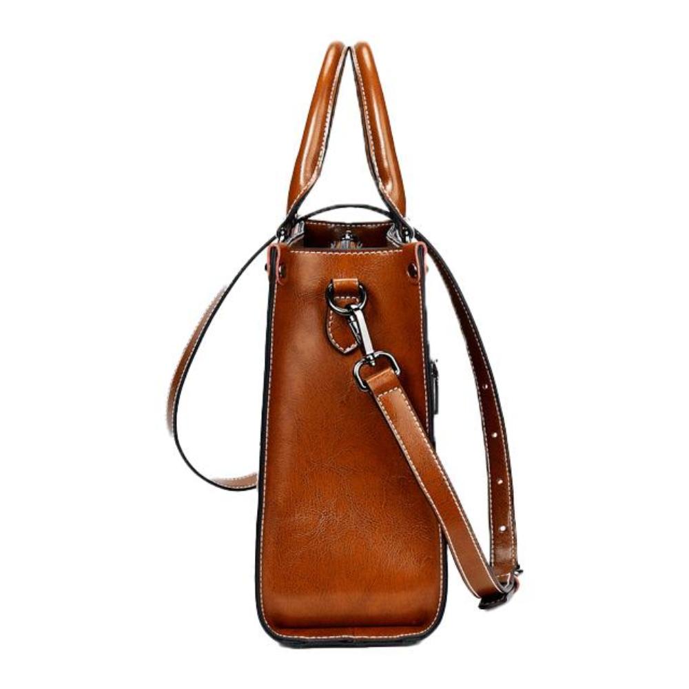 Håndtaske Holdbart Materiale | Struktureret Pasform Crossbody Taske | Rummeligt Interiør Med Justerbar Rem Til Hverdagsbrug | Vanero