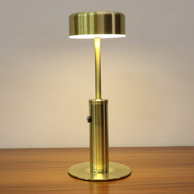 Retro Cylinderformet LED Bordlampe | Genopladelig Natlampe med Varmt Lys | Vanero