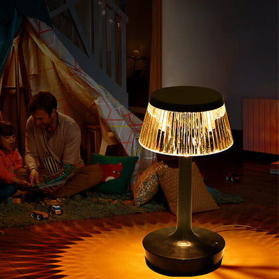 Krystal Svampe LED Bordlampe | Kreativ Natlampe med Varmt Lys | Vanero