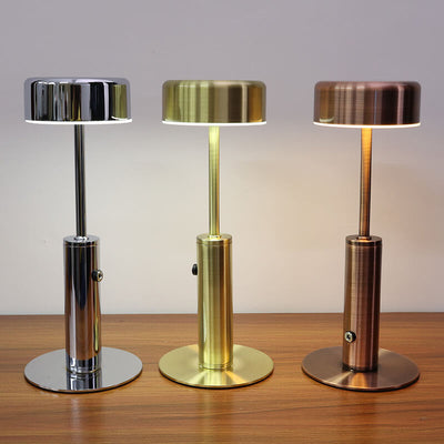 Retro Cylinderformet LED Bordlampe | Genopladelig Natlampe med Varmt Lys | Vanero