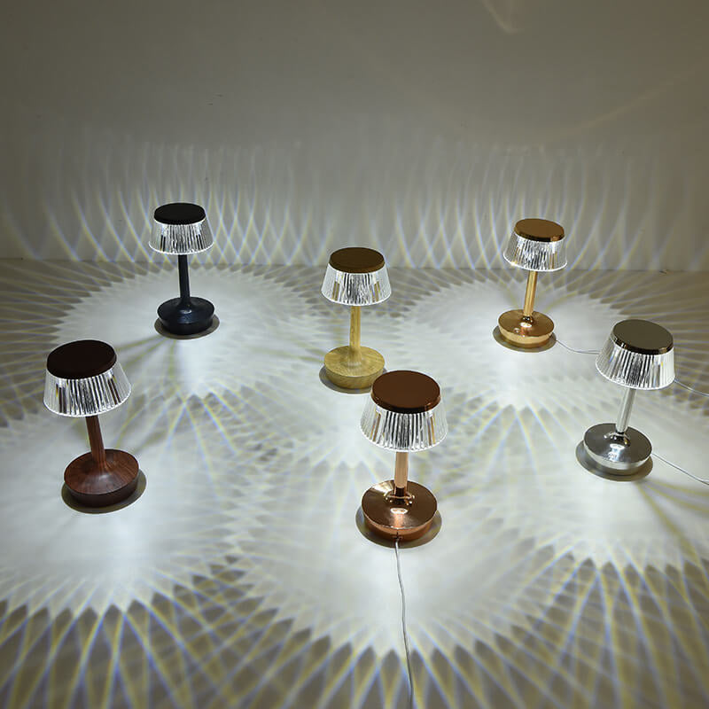 Krystal Svampe LED Bordlampe | Kreativ Natlampe med Varmt Lys | Vanero