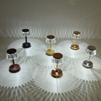 Krystal Svampe LED Bordlampe | Kreativ Natlampe med Varmt Lys | Vanero