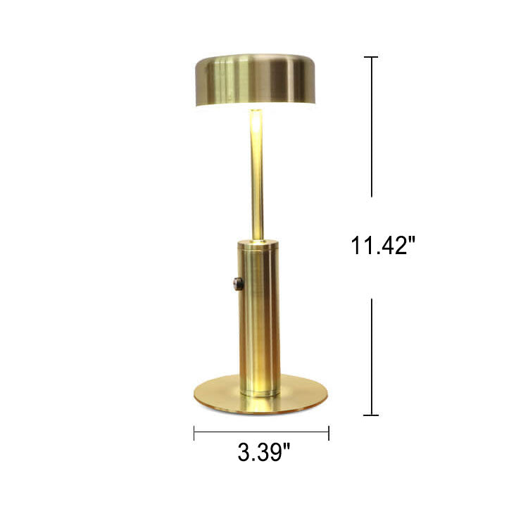 Retro Cylinderformet LED Bordlampe | Genopladelig Natlampe med Varmt Lys | Vanero