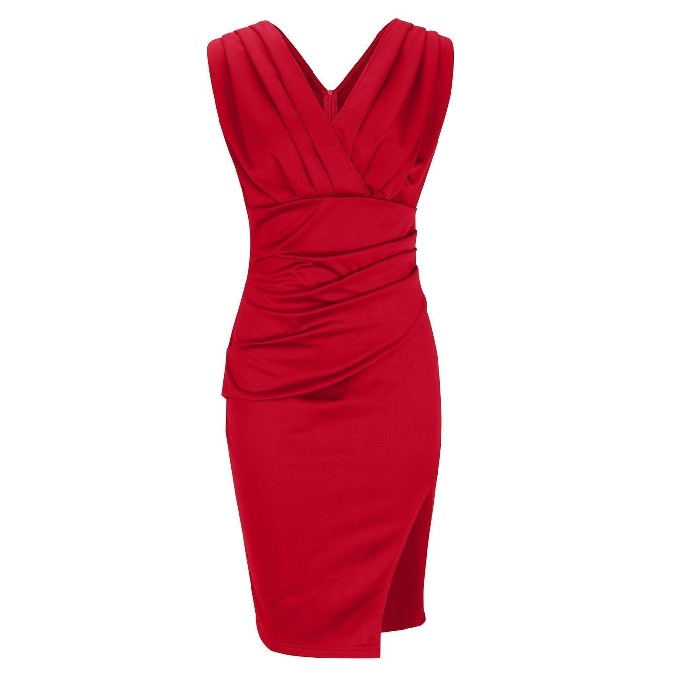 Géna | Stilfuld Plisseret Bodycon Kjole l Vanero
