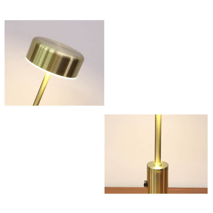Retro Cylinderformet LED Bordlampe | Genopladelig Natlampe med Varmt Lys | Vanero