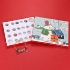 Adventskalender | 24 Dages Armbåndssæt | DIY Smykkekit Kreativ Juleaktivitet | Vanero