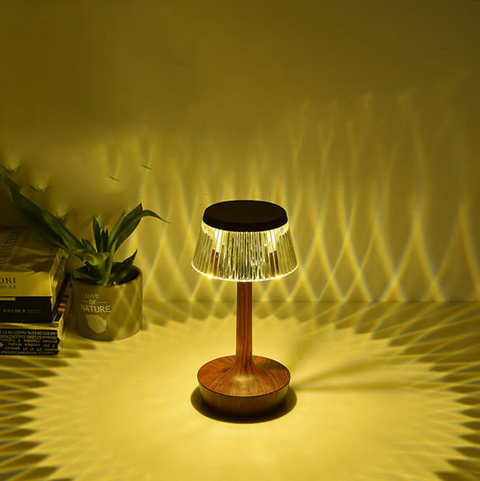 Krystal Svampe LED Bordlampe | Kreativ Natlampe med Varmt Lys | Vanero