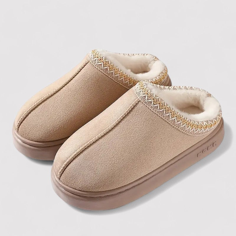 Mira Gummi, Polyester & Bomuldsblanding | Unisex Pasform Tøfler | Skridsikker Sål Med Blød Foring til Hjemmebrug & Afslapning | Vanero