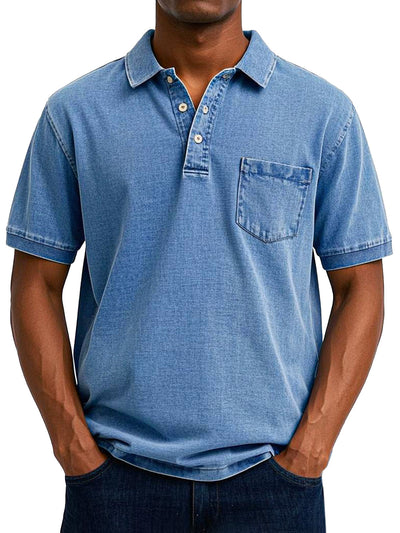Henrik  | Klassisk Poloshirt med Knapper l Vanero
