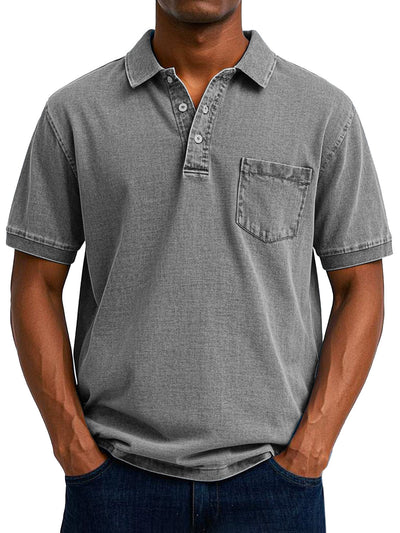 Henrik  | Klassisk Poloshirt med Knapper l Vanero