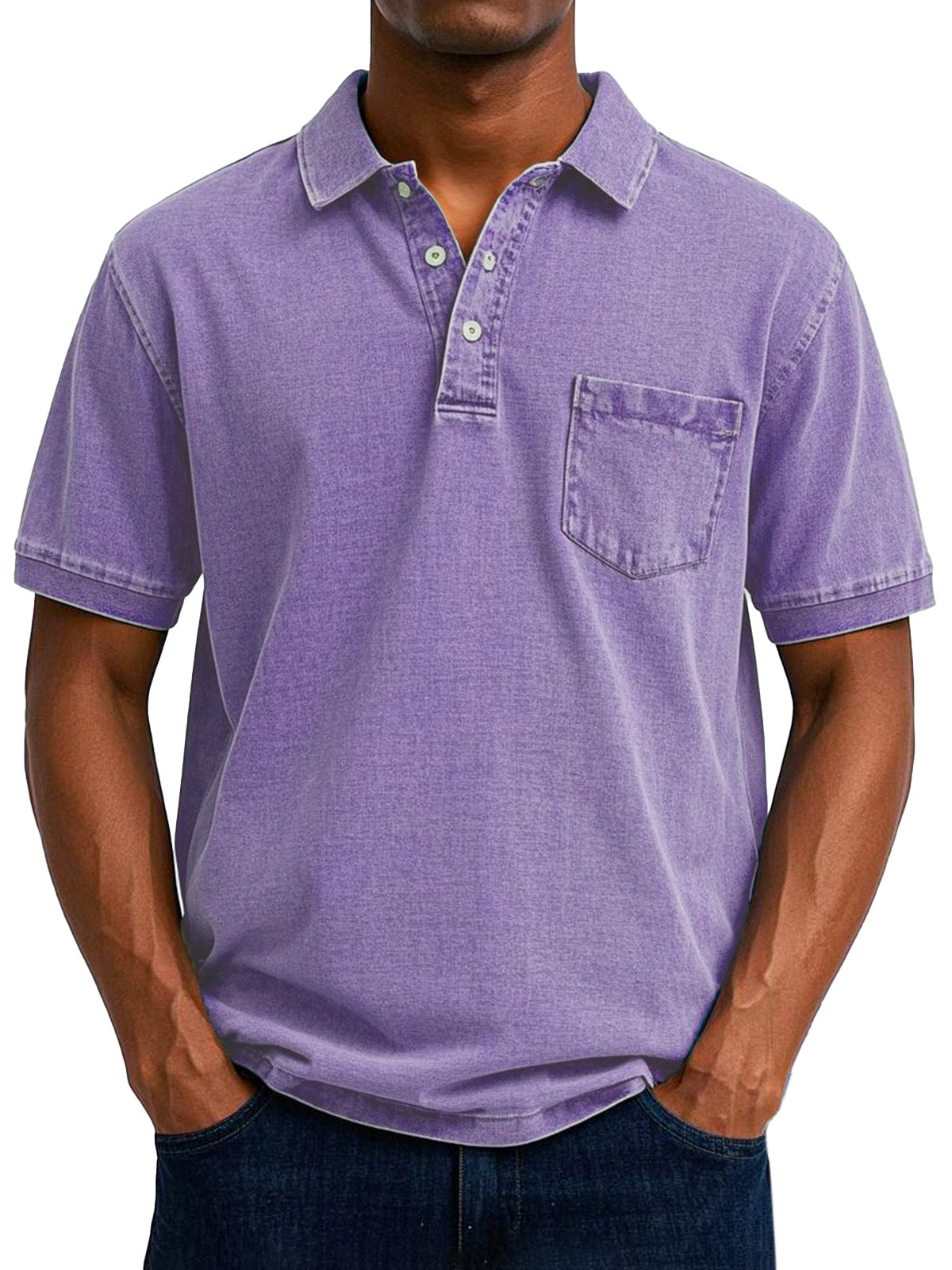 Henrik  | Klassisk Poloshirt med Knapper l Vanero