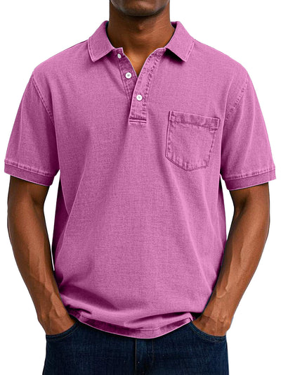 Henrik  | Klassisk Poloshirt med Knapper l Vanero