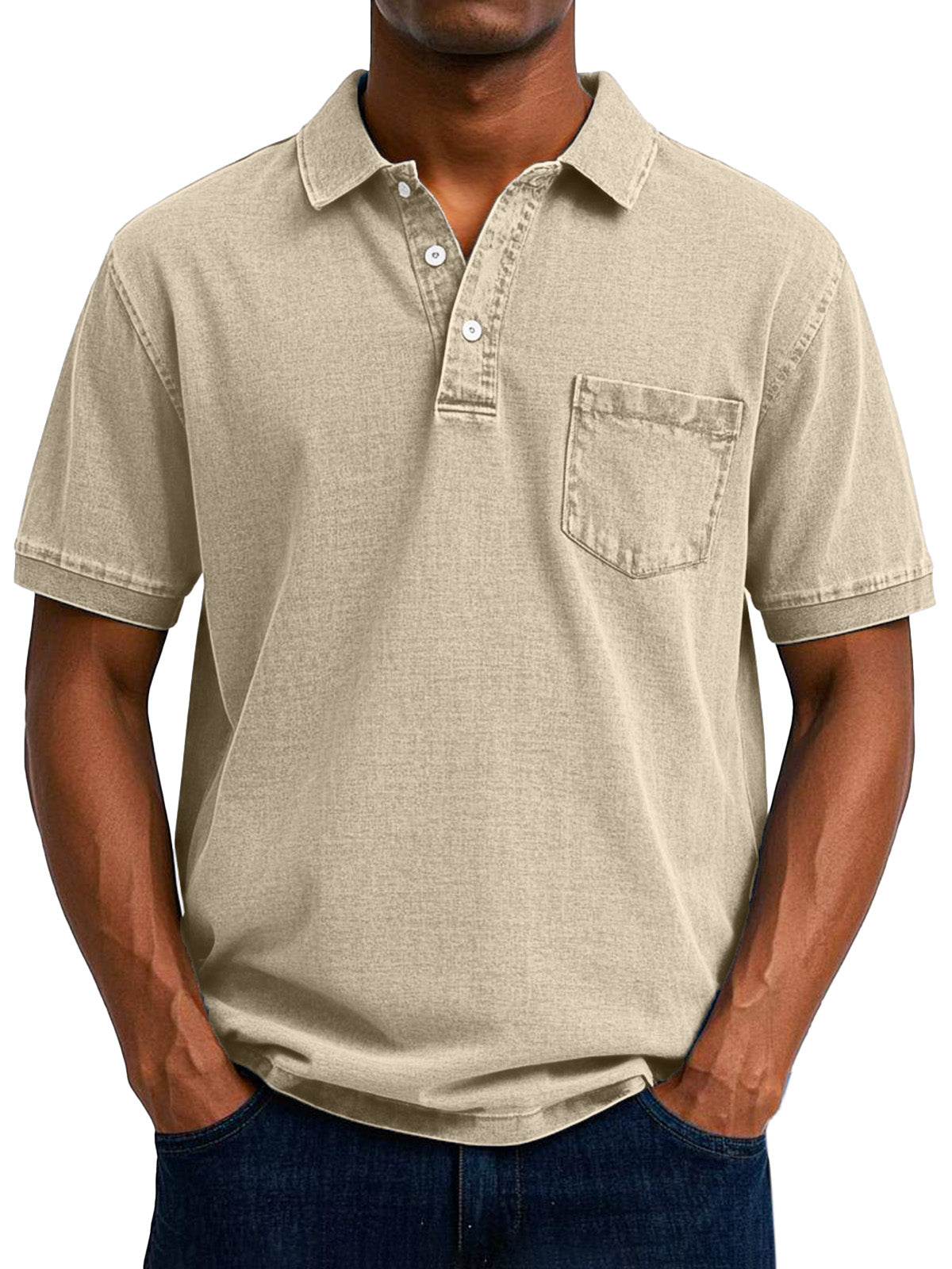 Henrik  | Klassisk Poloshirt med Knapper l Vanero