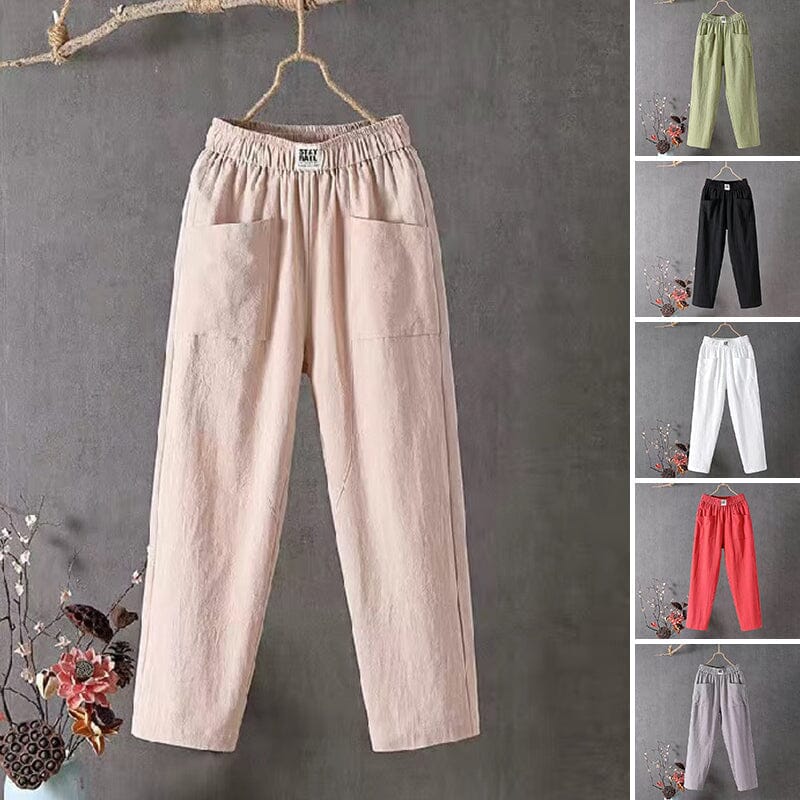 EcoEase l Casual Pants af bomuld og hør! l Vanero