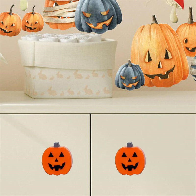 Dekorativt Knapcover | Græskarinspireret Design | Genanvendelig Halloween Pynt Sæsondekoration | Vanero