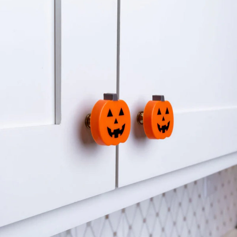 Dekorativt Knapcover | Græskarinspireret Design | Genanvendelig Halloween Pynt Sæsondekoration | Vanero