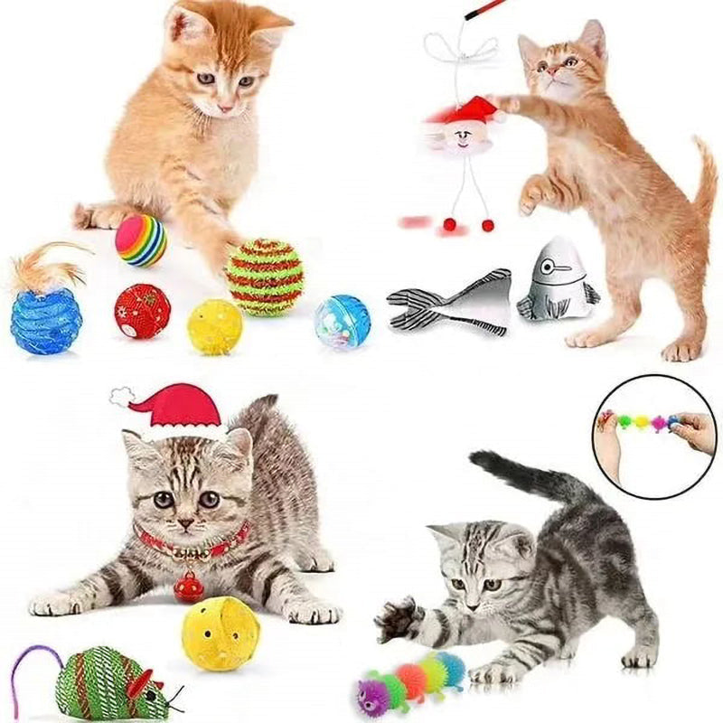 Adventskalender | 24 Kattelegetøjsoverraskelser | Jule Nedtælling til Katte Sæsonaktivitet | Vanero