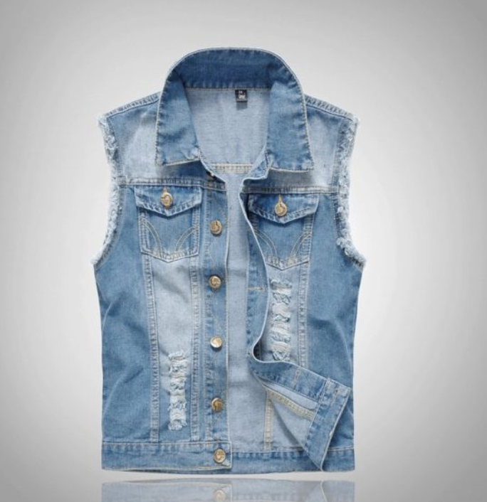 Ulrich l Stilfuld denimvest til mænd l Vanero