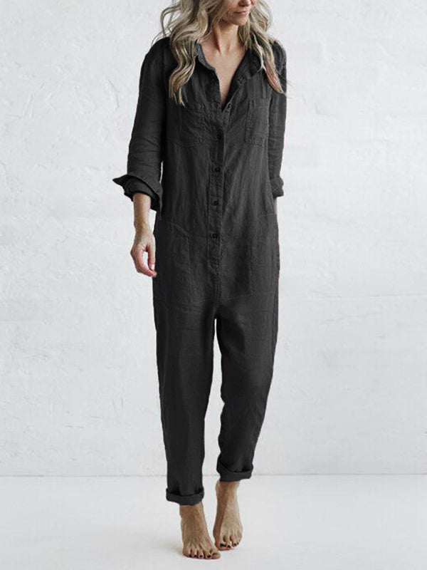 Stilla | jumpsuit i bomuld med masser af lommer | vanero